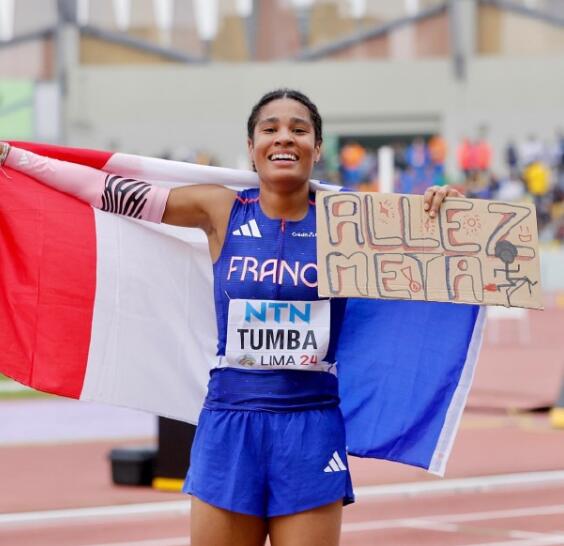 法国田径运动员突围夺得金牌